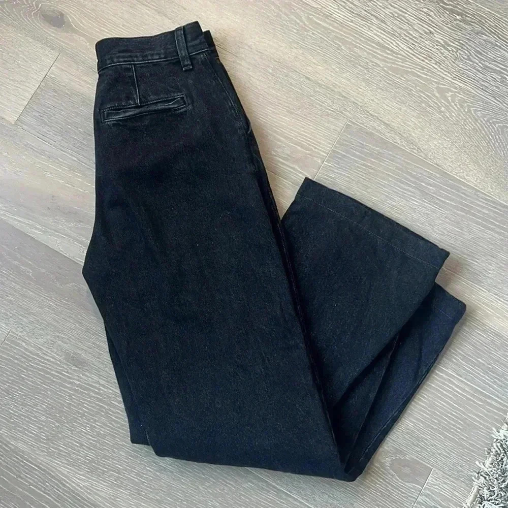Madewell The Harlow Wide Leg Jean in Norfleet Wash